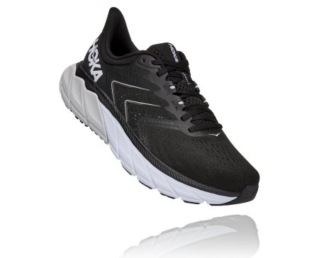 Hoka Arahi 5 Supportive Moški Tekaški Čevlji Črna / Bela SI-415790Q